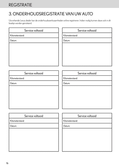 2024 Lexus Maintenance Book | Dutch