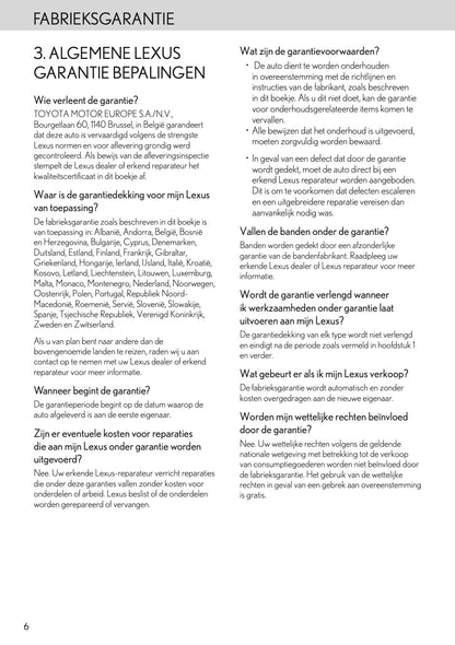 2024 Lexus Maintenance Book | Dutch