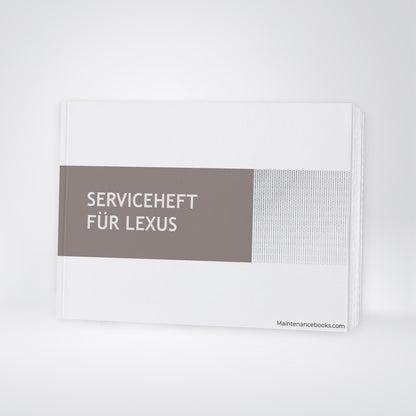 Lexus Maintenance Book | German