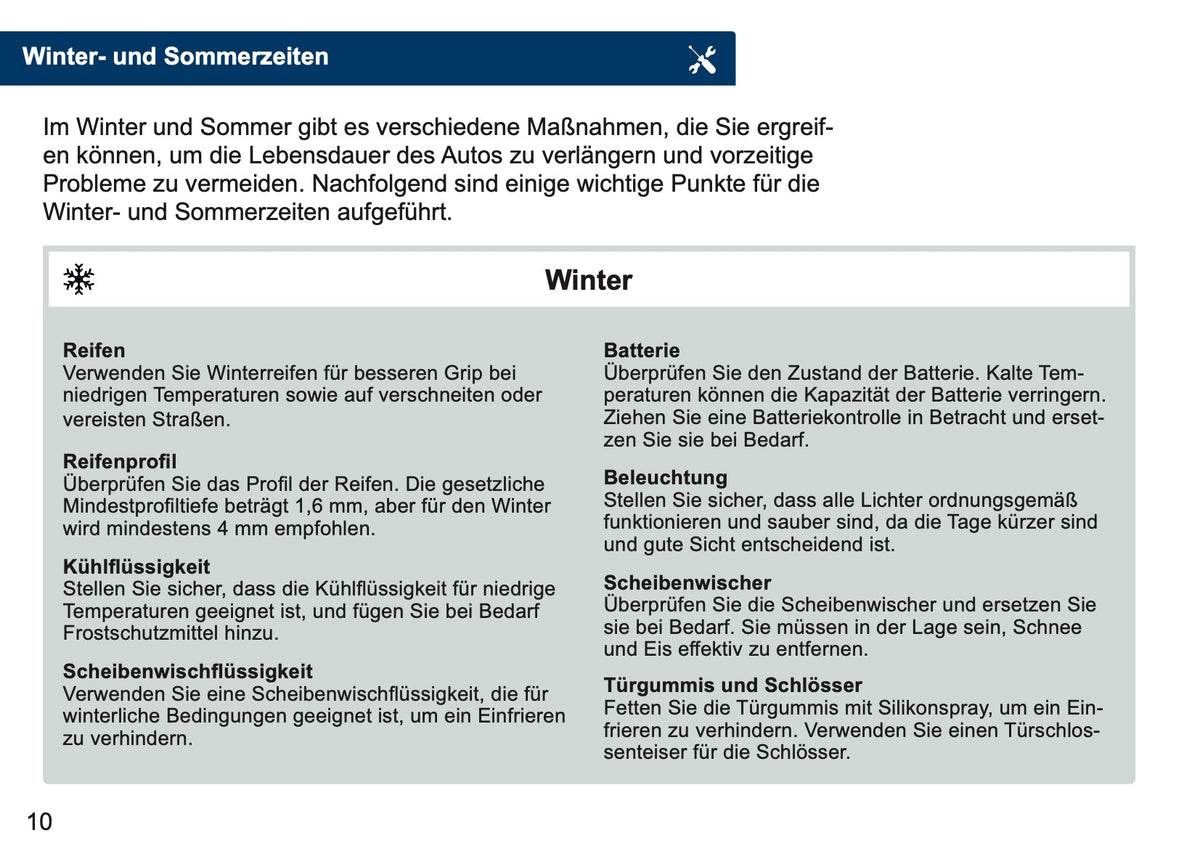 Lexus Maintenance Book | German