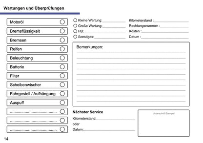 Lexus Maintenance Book | German