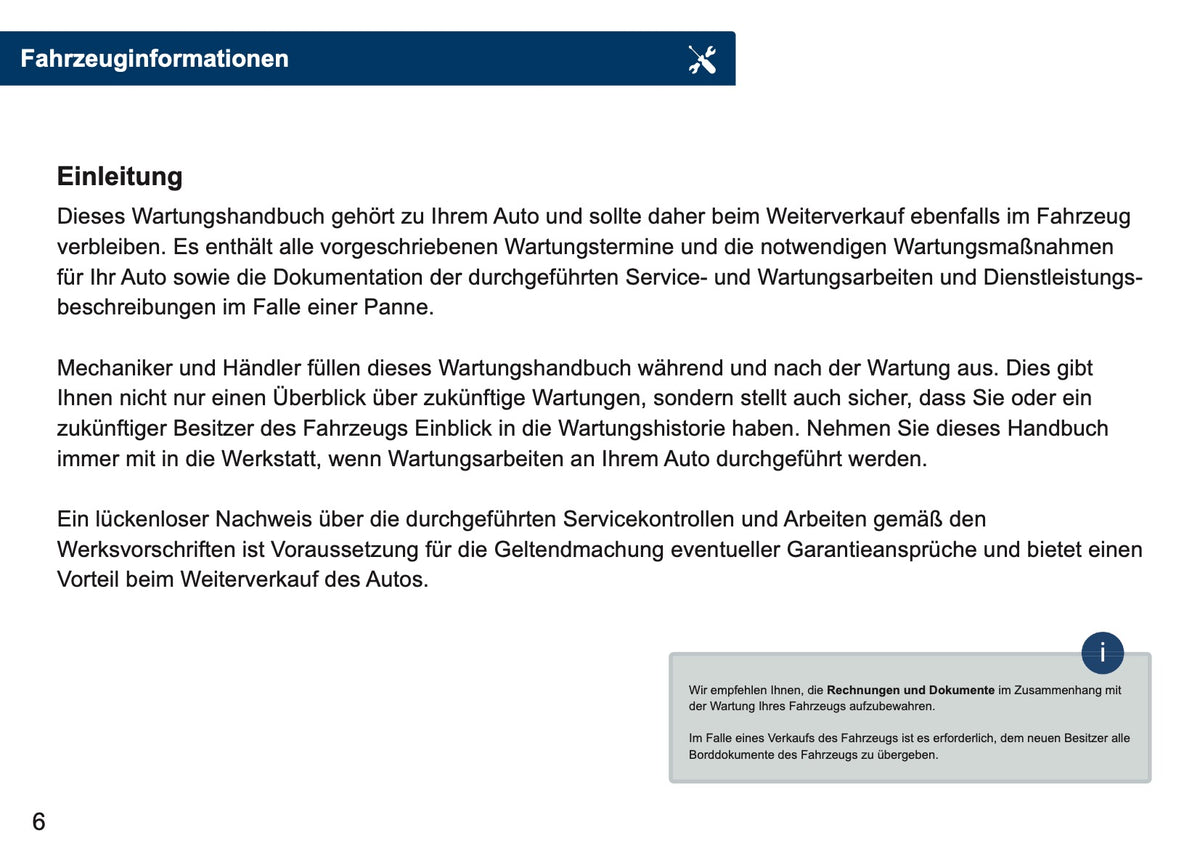 Lexus Maintenance Book | German