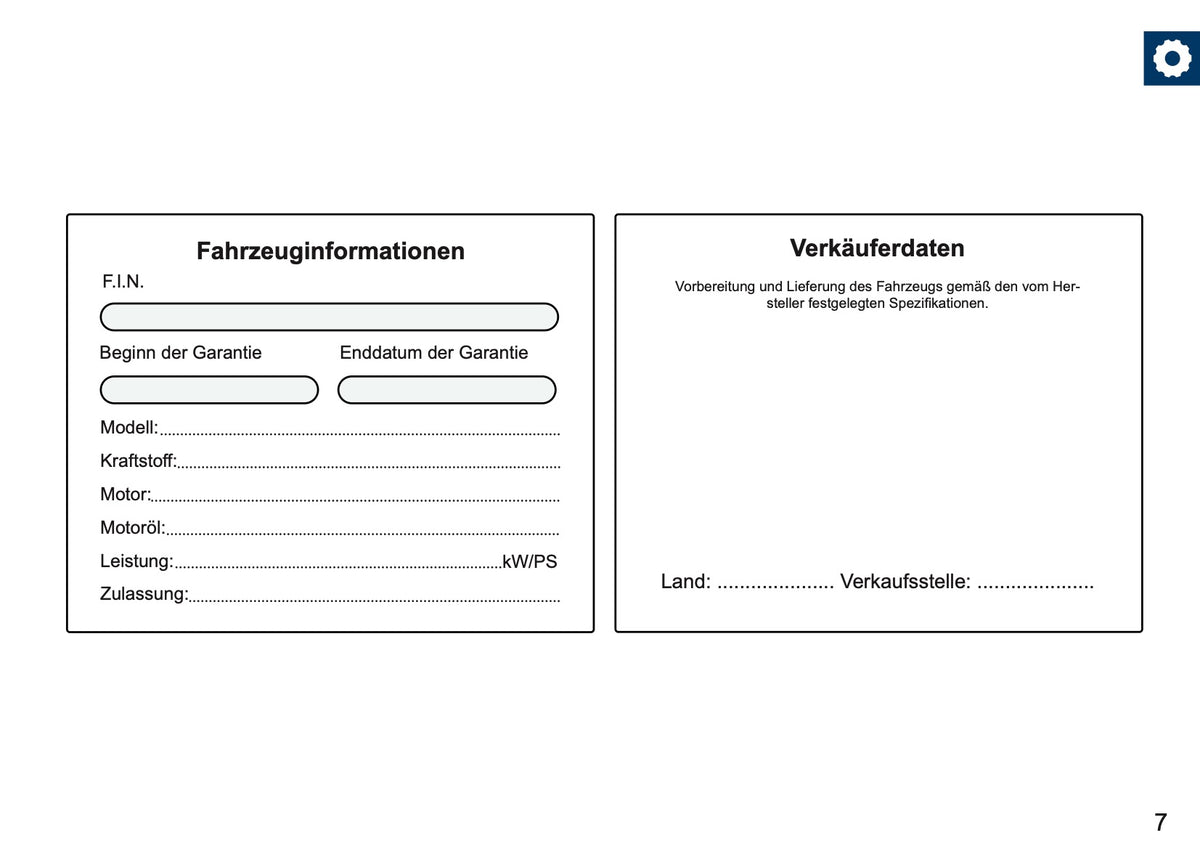 Lexus Maintenance Book | German