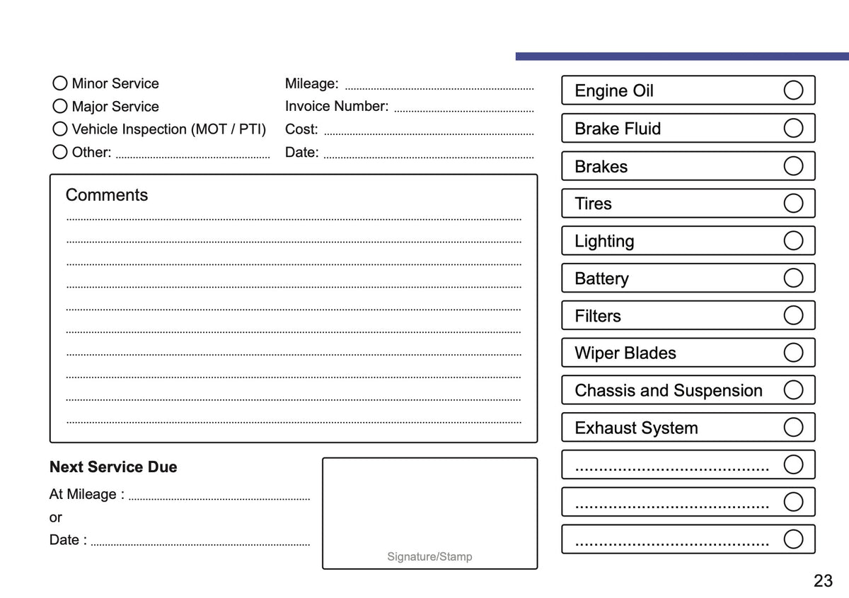 Lexus Maintenance Book | English
