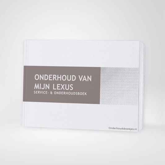 Lexus Maintenance Book | Dutch