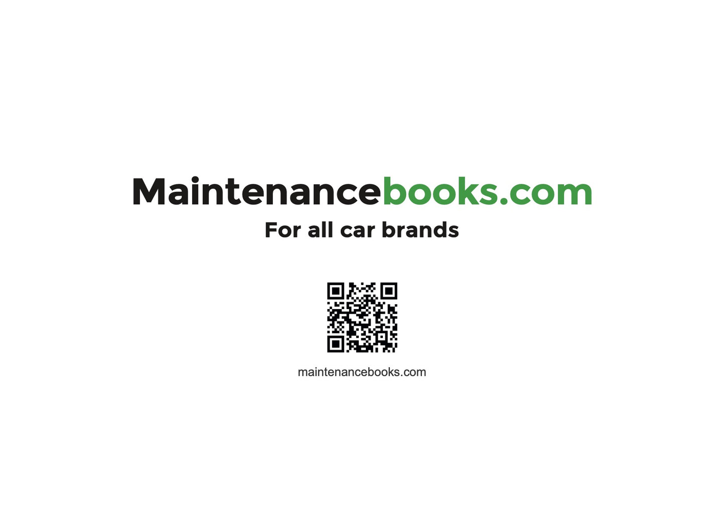 Land Rover Maintenance Book | English