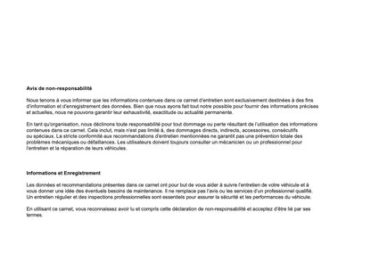 Land Rover Maintenance Book | French