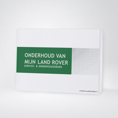 Land Rover Maintenance Book | Dutch