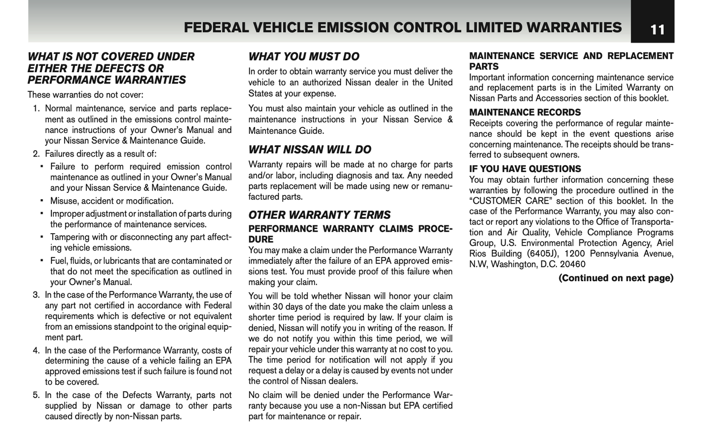 2016 Nissan GT-R Warranty Information Booklet | English