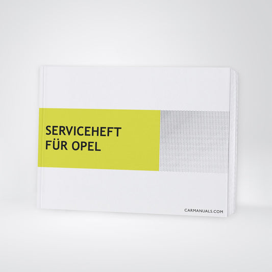 Serviceheft Opel | Deutsch