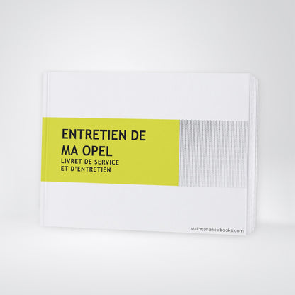 Opel Maintenance Book | French