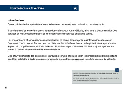 Opel Maintenance Book | French