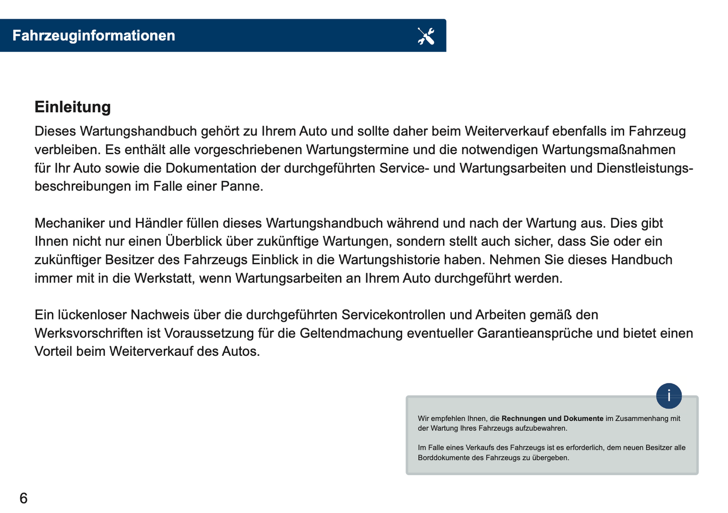 Skoda Maintenance Book | German