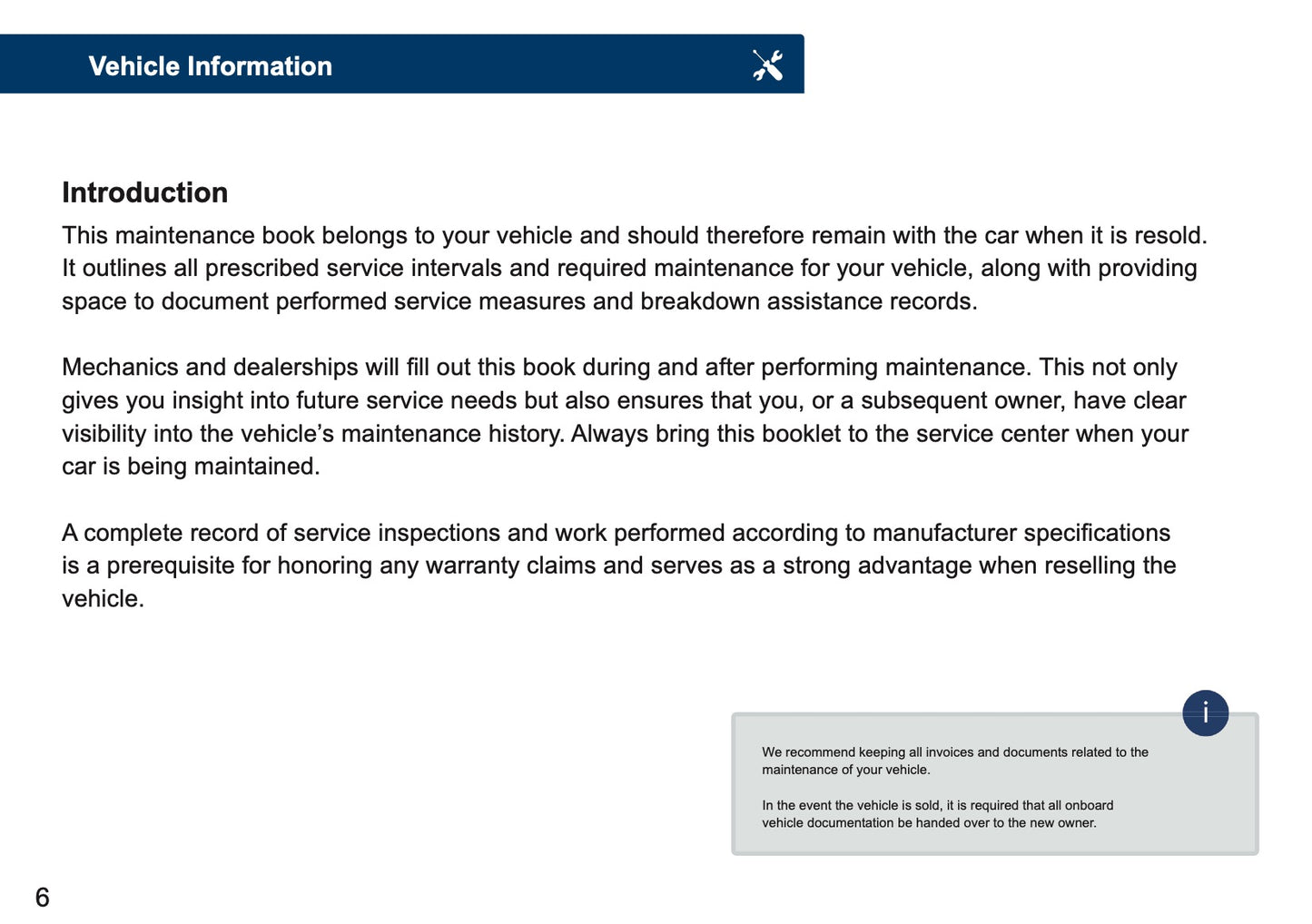 Skoda Maintenance Book | English