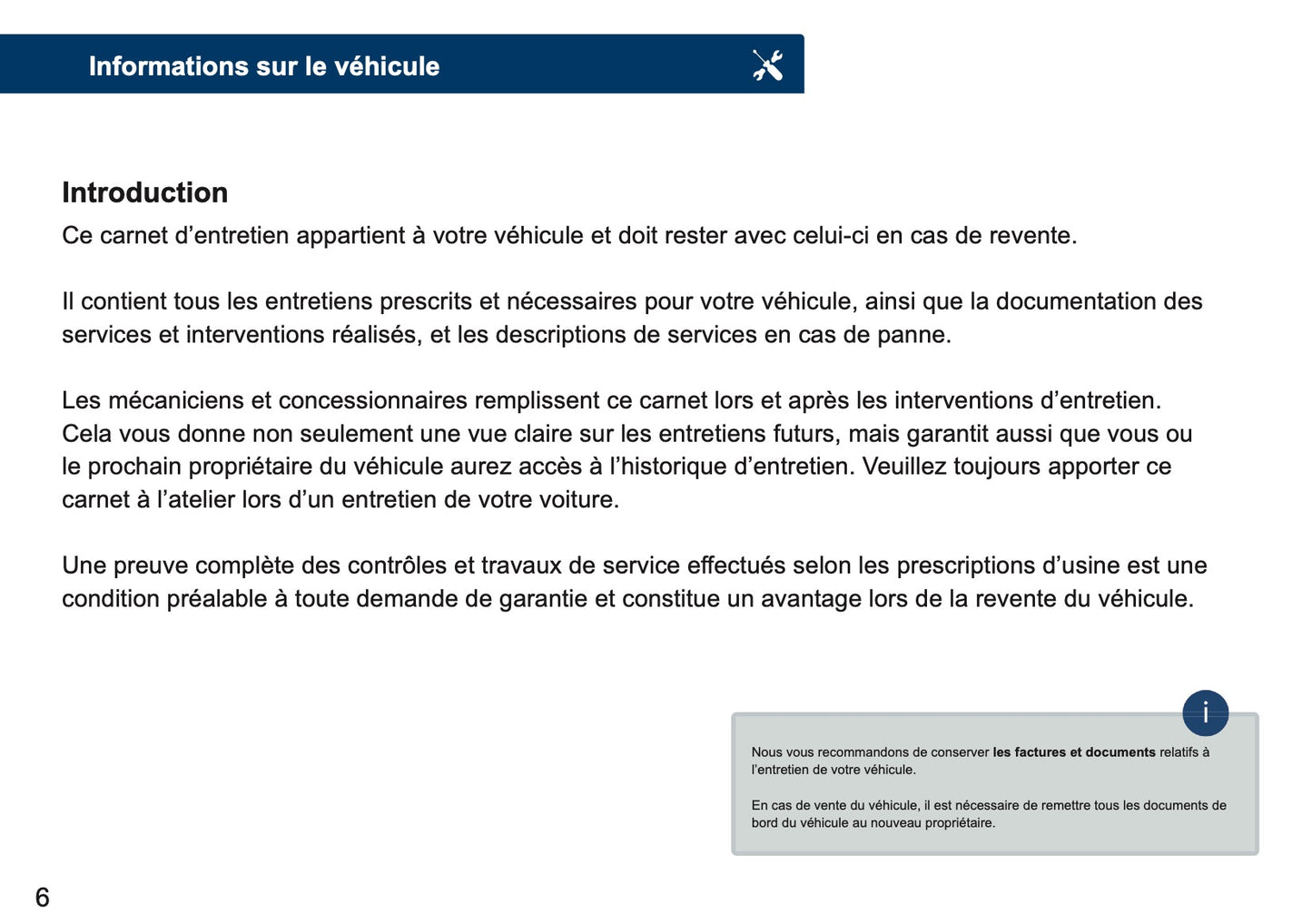 Volkswagen Maintenance Book | French