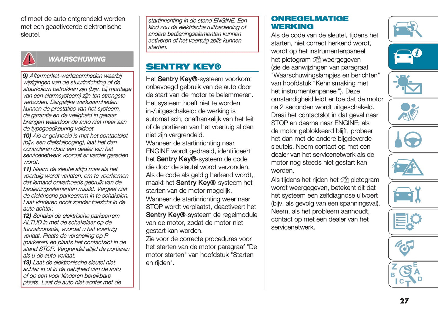 2024-2025 Abarth 500e Owner's Manual | Dutch