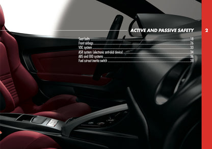 2009-2010 Alfa Romeo 8C Spider Owner's Manual | English