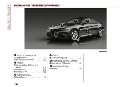 2020-2021 Alfa Romeo Giulia Bedienungsanleitung | Deutsch