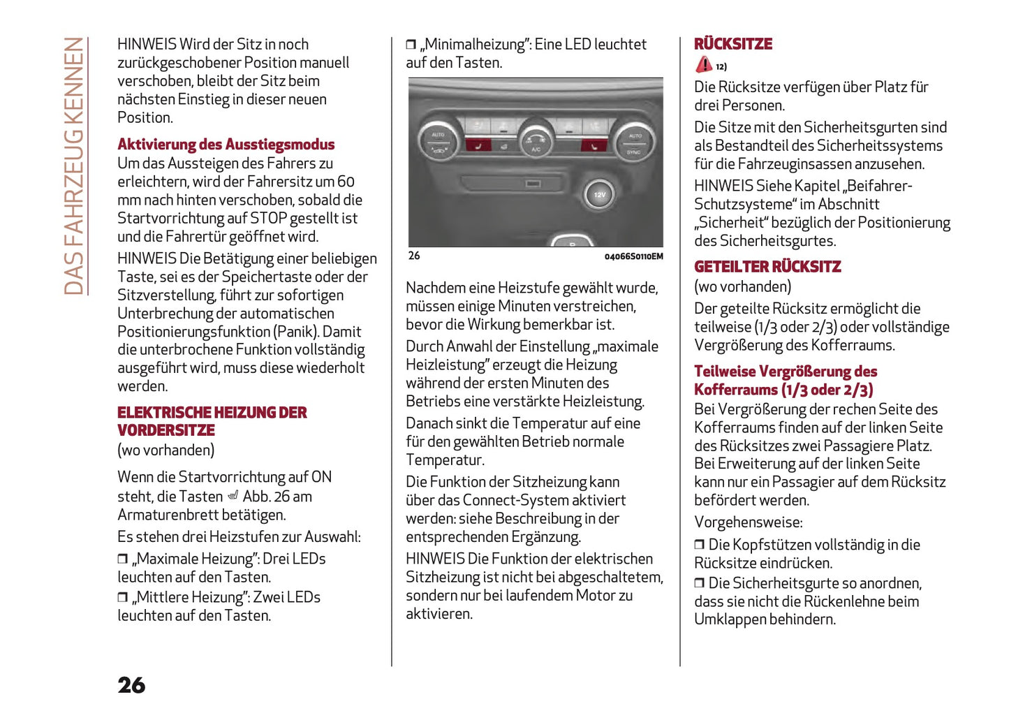 2023 Alfa Romeo Giulia Bedienungsanleitung | Deutsch