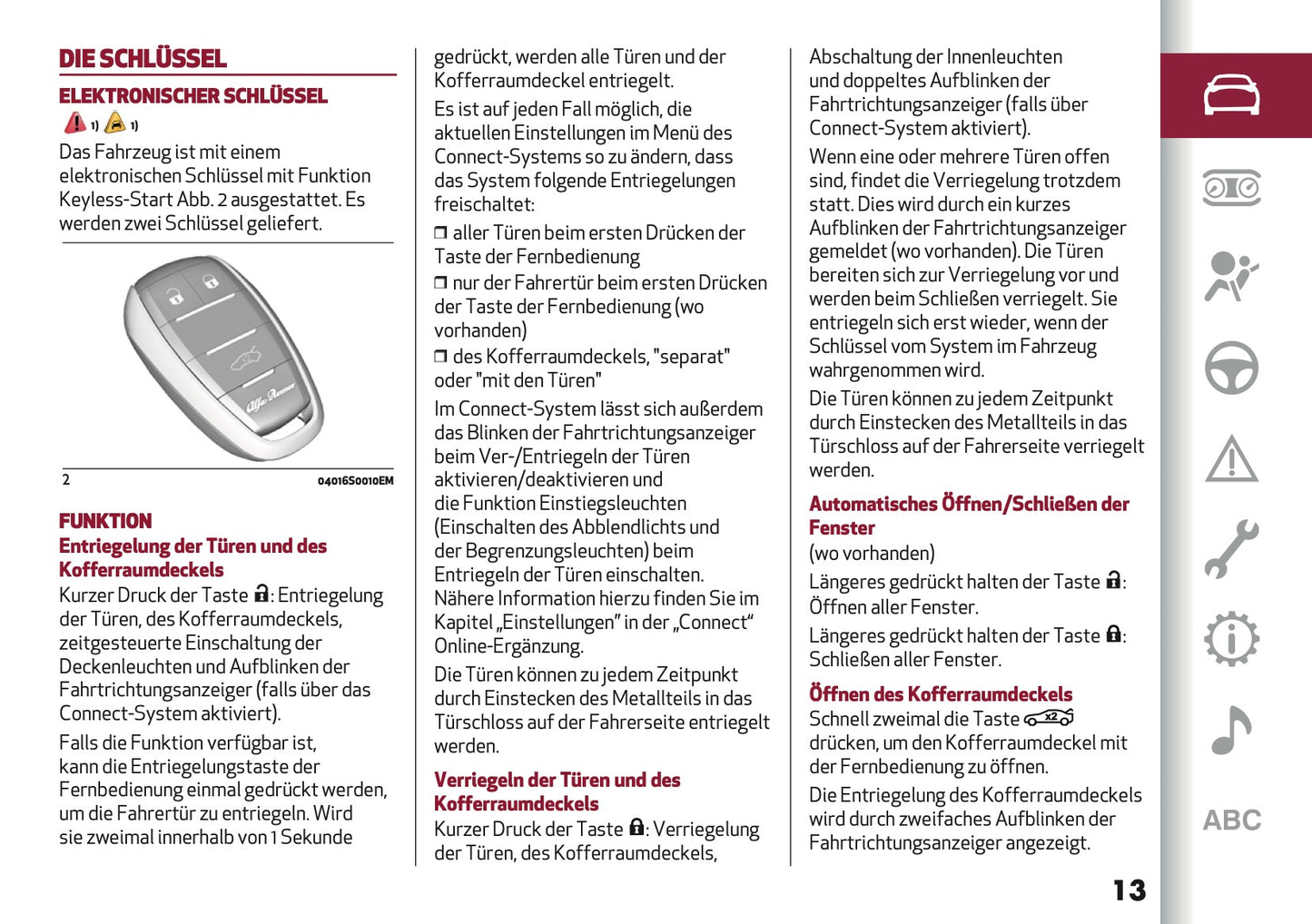 2024-2025 Alfa Romeo Giulia Bedienungsanleitung | Deutsch