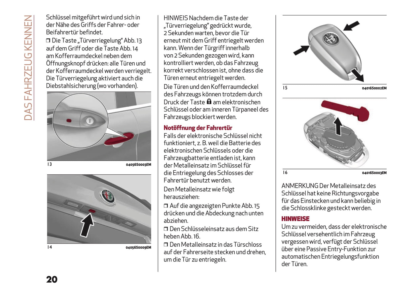 2024-2025 Alfa Romeo Giulia Bedienungsanleitung | Deutsch