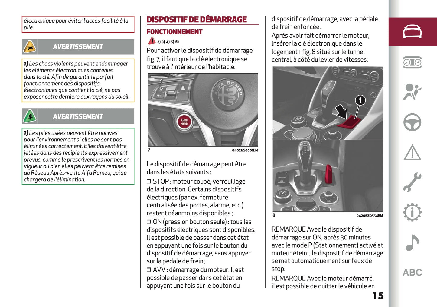 2024-2025 Alfa Romeo Giulia Owner's Manual | French