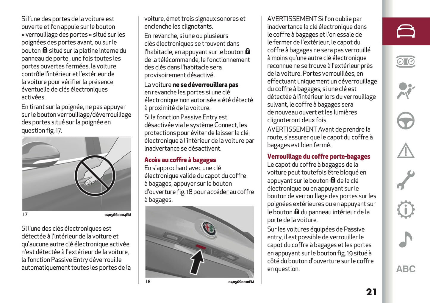 2024-2025 Alfa Romeo Giulia Owner's Manual | French