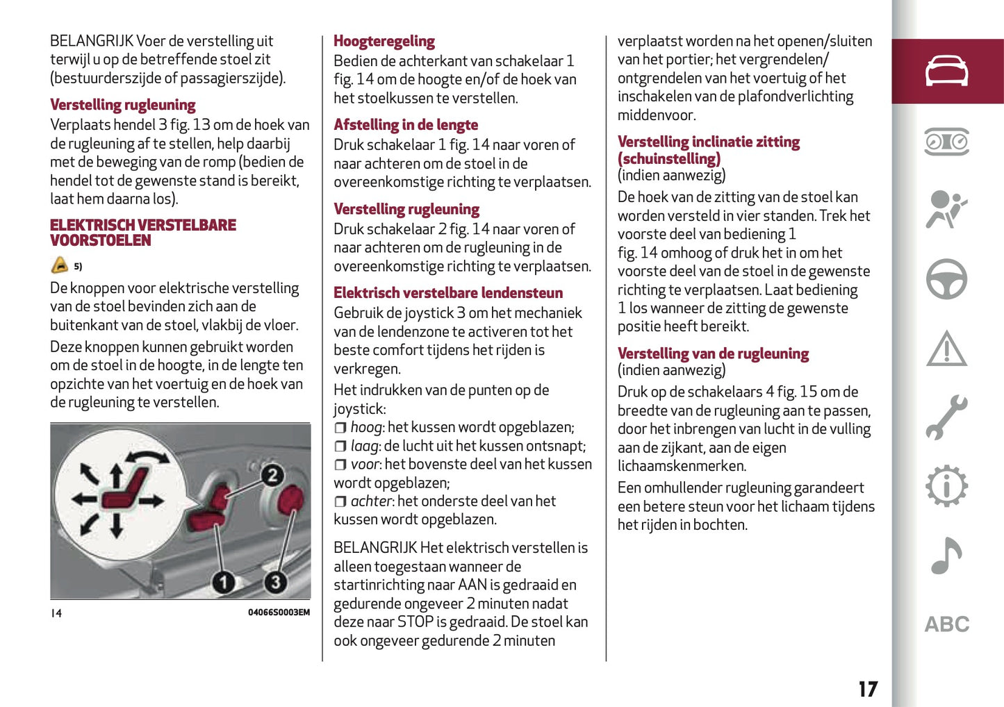 2018 Alfa Romeo Giulia Owner's Manual | Dutch