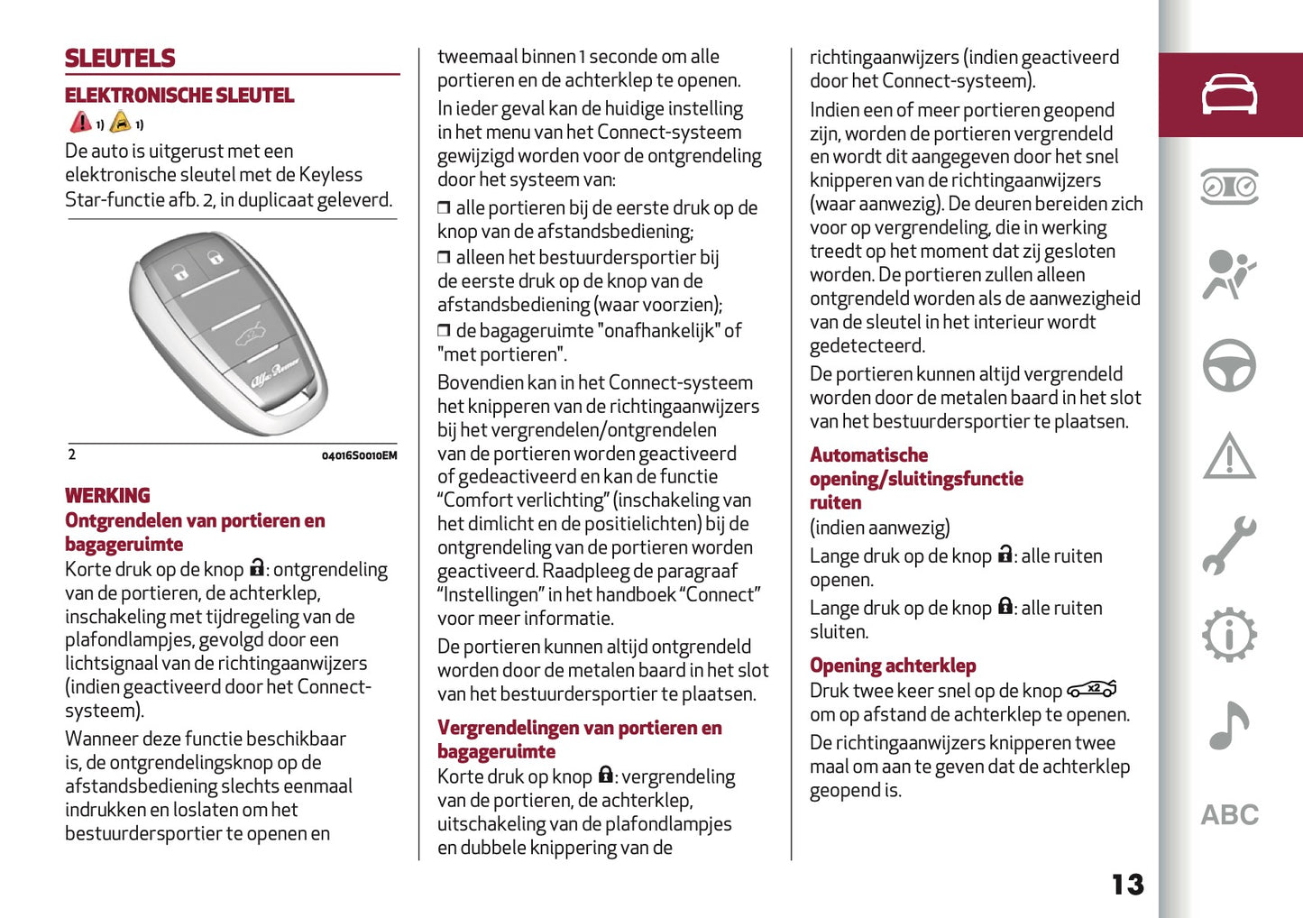 2021-2022 Alfa Romeo Giulia Owner's Manual | Dutch