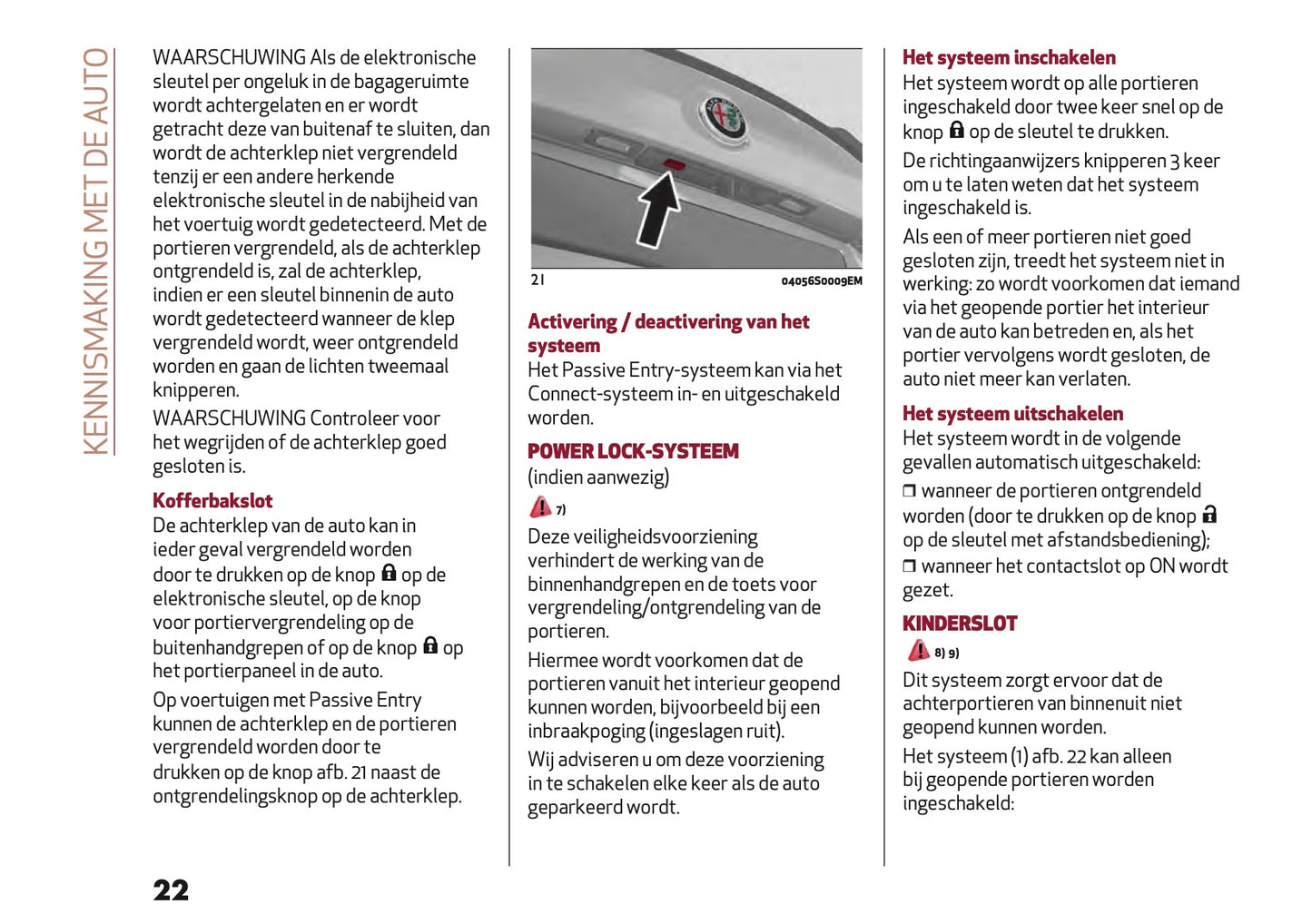 2021-2022 Alfa Romeo Giulia Owner's Manual | Dutch