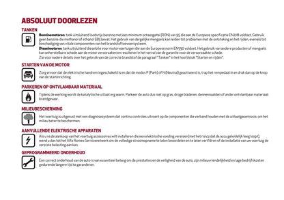 2021-2022 Alfa Romeo Giulia Owner's Manual | Dutch