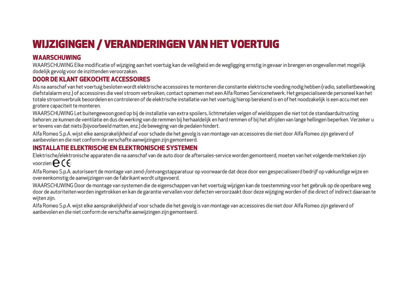 2021-2022 Alfa Romeo Giulia Owner's Manual | Dutch