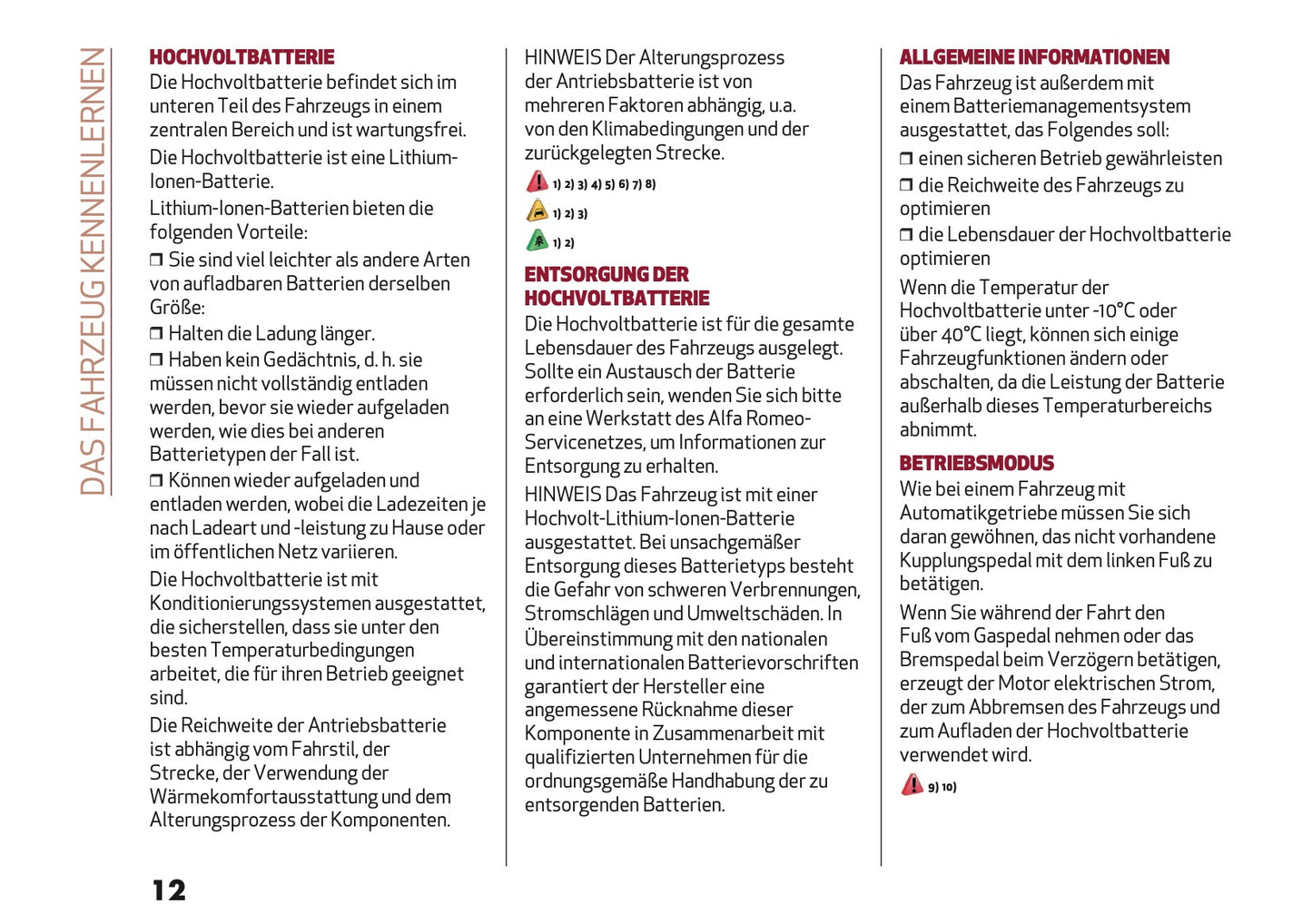 2025 Alfa Romeo Junior Bedienungsanleitung | Deutsch