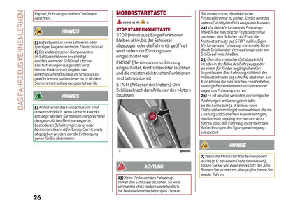 2025 Alfa Romeo Junior Bedienungsanleitung | Deutsch