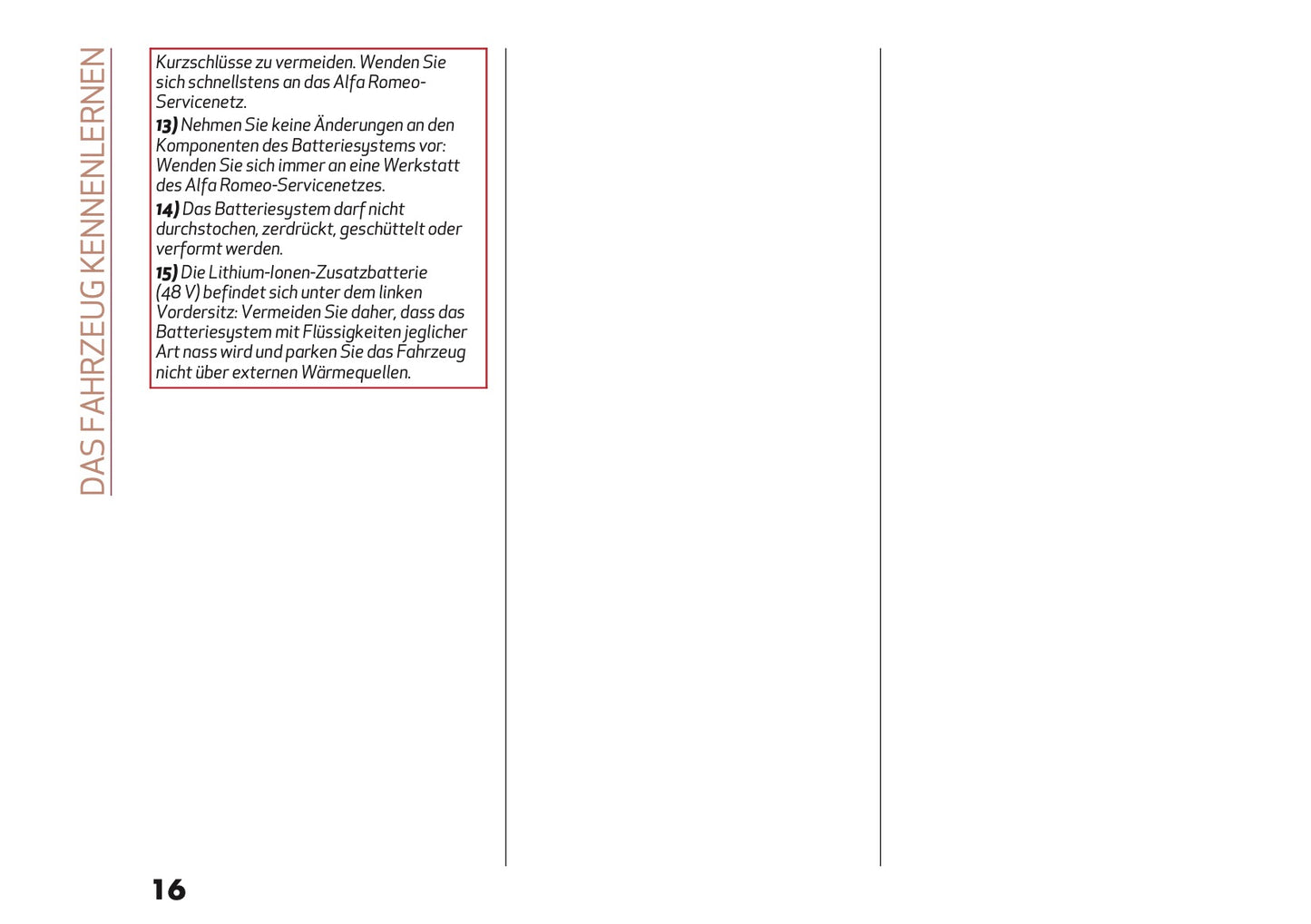 2026 Alfa Romeo Junior Bedienungsanleitung | Deutsch