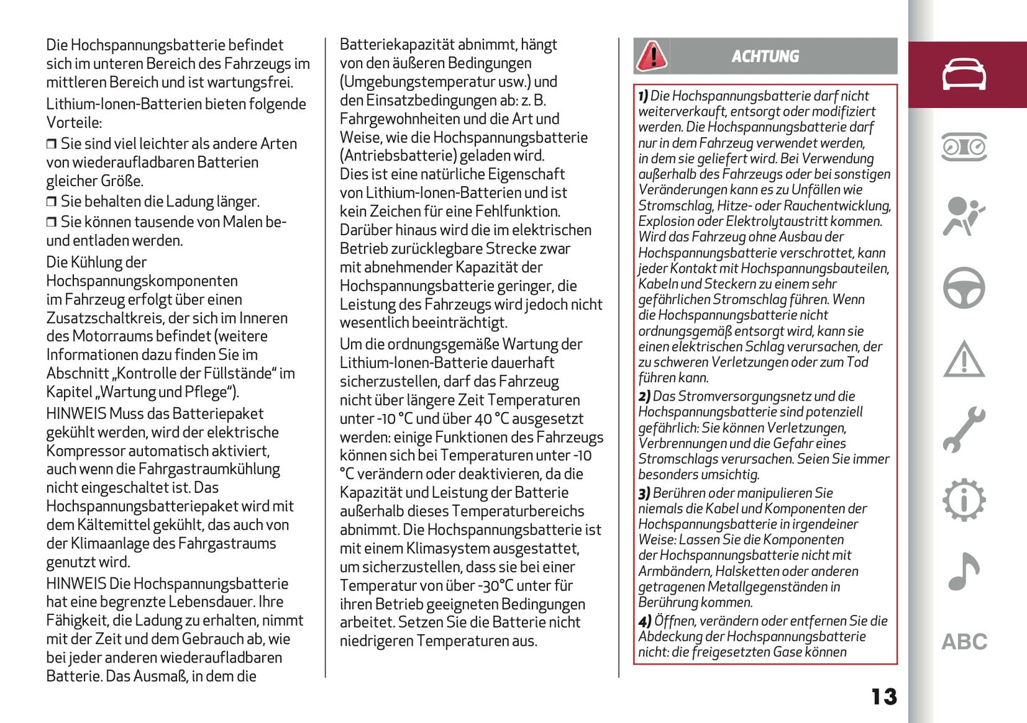 2024-2025 Alfa Romeo Tonale Bedienungsanleitung | Deutsch