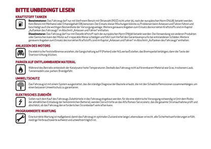 2024-2025 Alfa Romeo Tonale Bedienungsanleitung | Deutsch