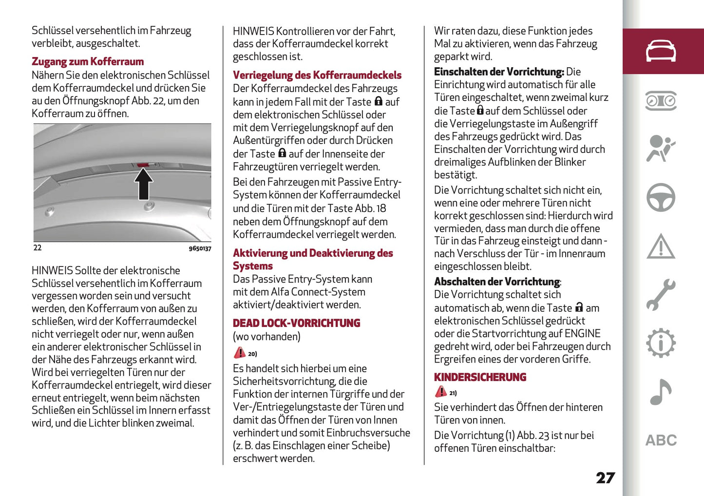 2024-2025 Alfa Romeo Tonale Bedienungsanleitung | Deutsch