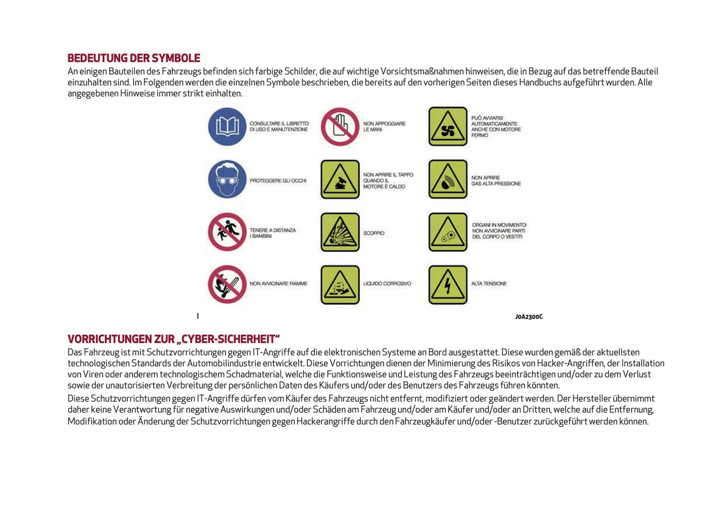 2024-2025 Alfa Romeo Tonale Bedienungsanleitung | Deutsch