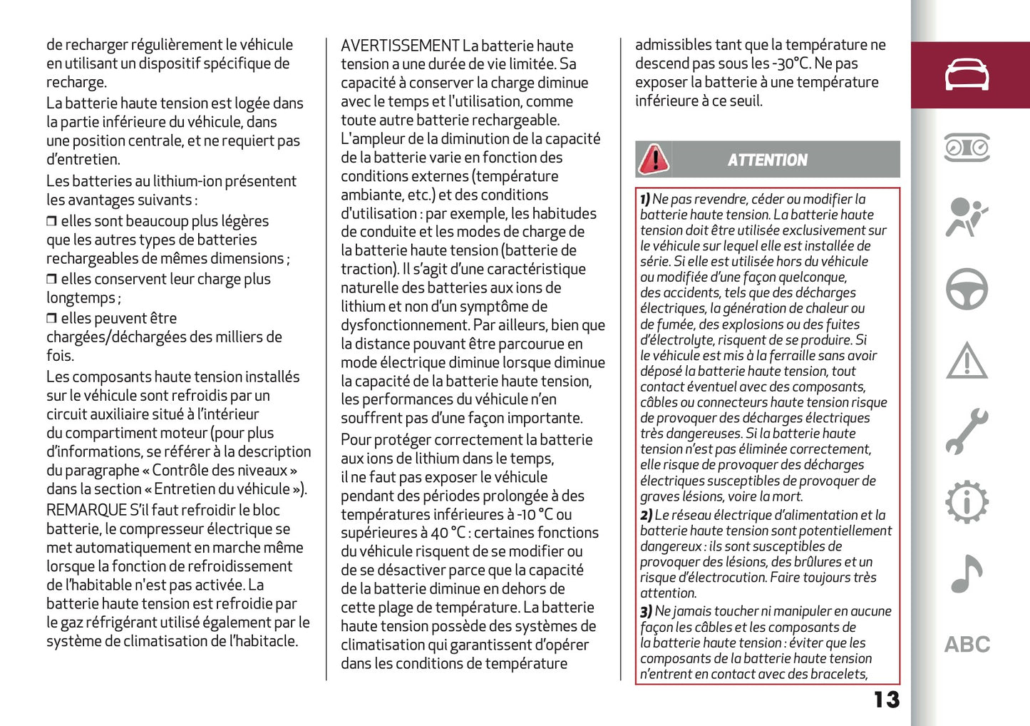 2024-2025 Alfa Romeo Tonale Owner's Manual | French