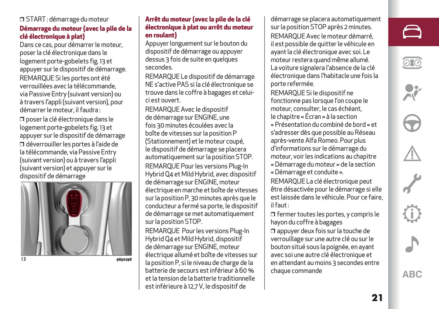 2024-2025 Alfa Romeo Tonale Owner's Manual | French