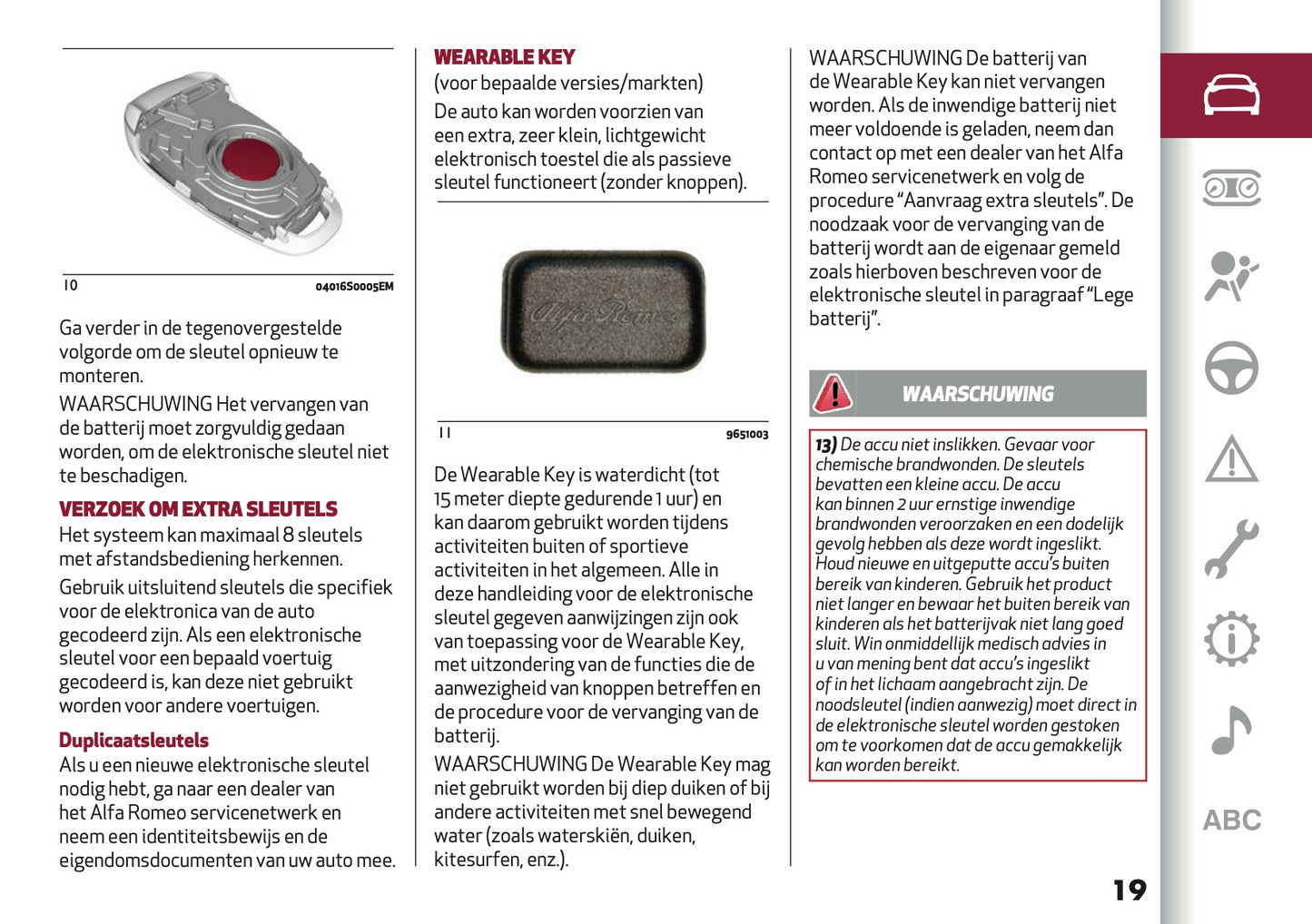 2024-2025 Alfa Romeo Tonale Owner's Manual | Dutch
