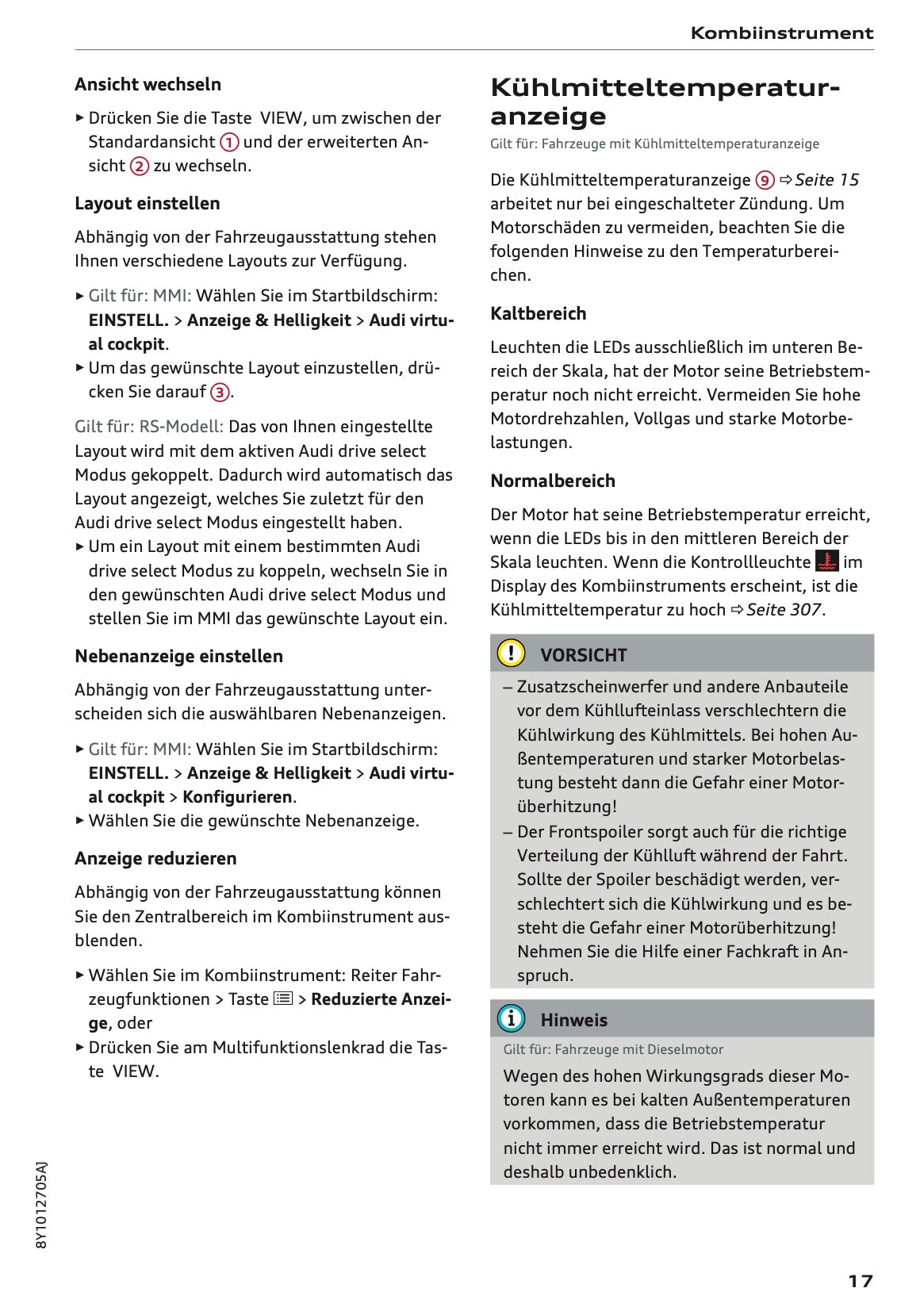 2025-2026 Audi A3 Owner's Manual | German