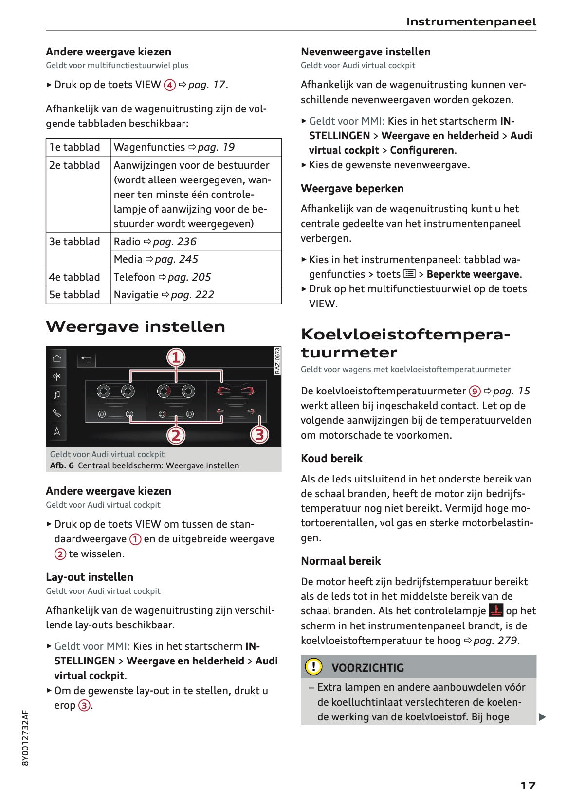 2020-2021 Audi A3 Owner's Manual | Dutch