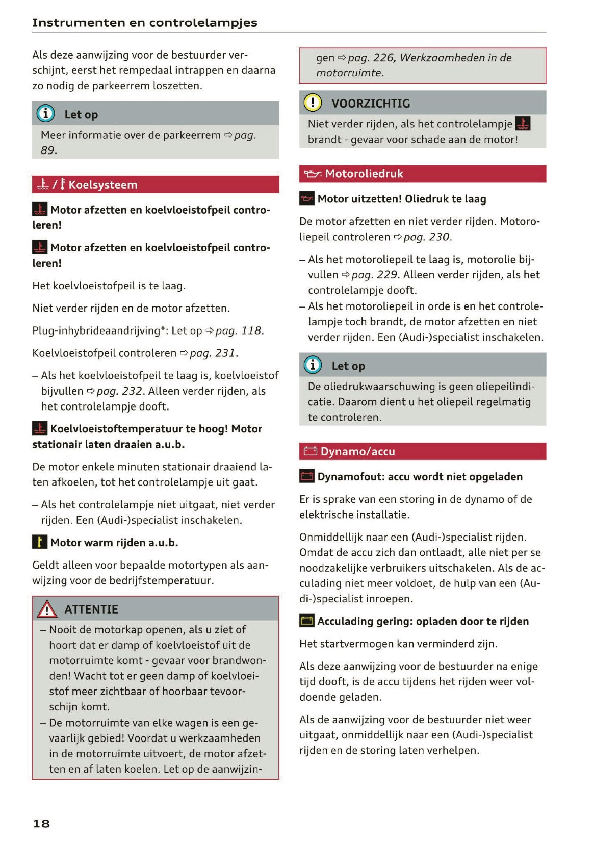 2016 Audi A3/S3 Owner's Manual | Dutch