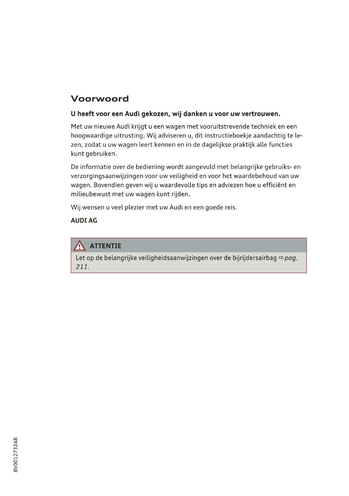 2016 Audi A3/S3 Owner's Manual | Dutch