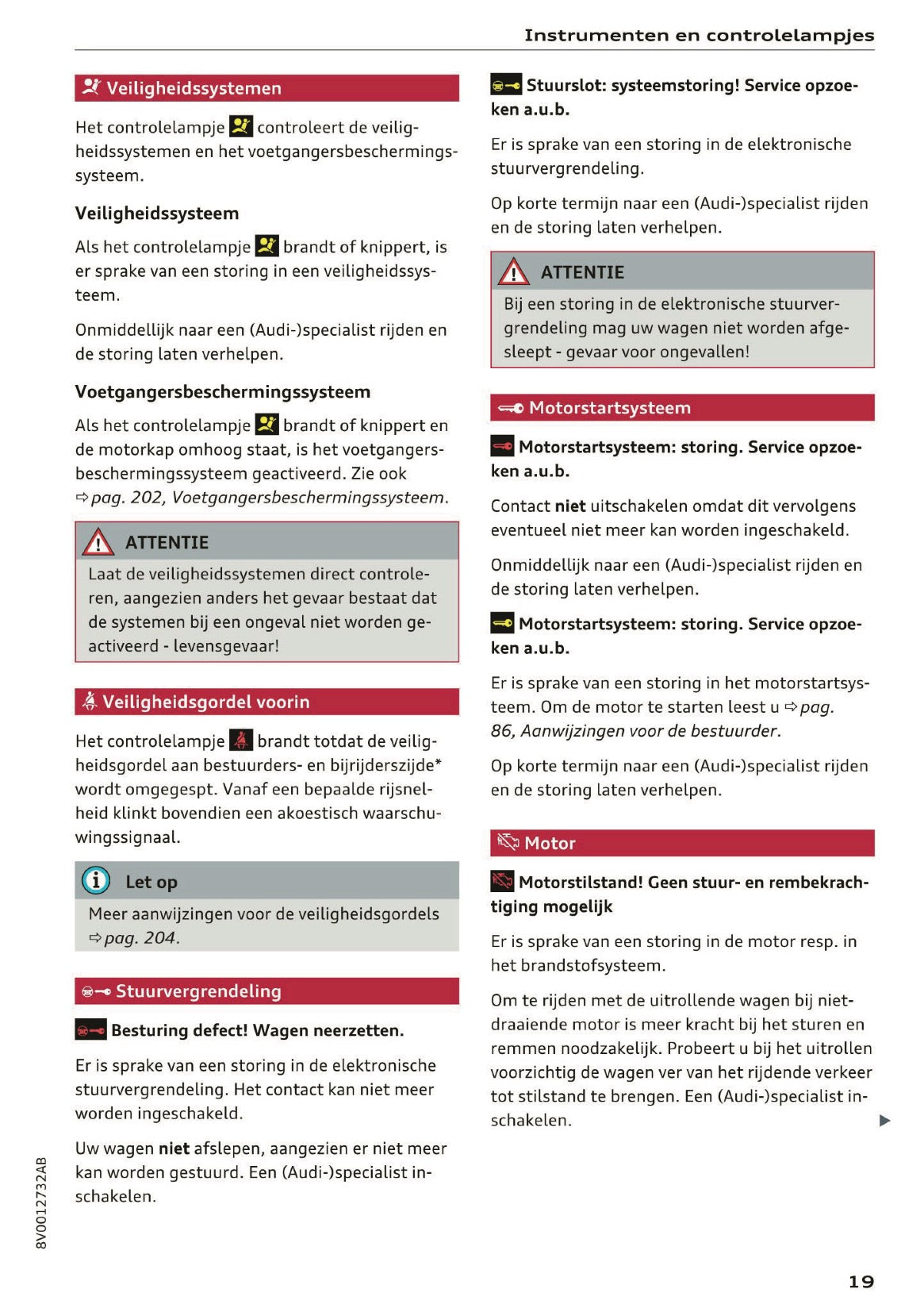 2016 Audi A3/S3 Owner's Manual | Dutch