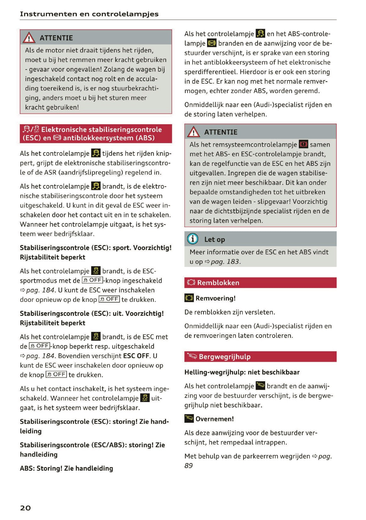 2016 Audi A3/S3 Owner's Manual | Dutch