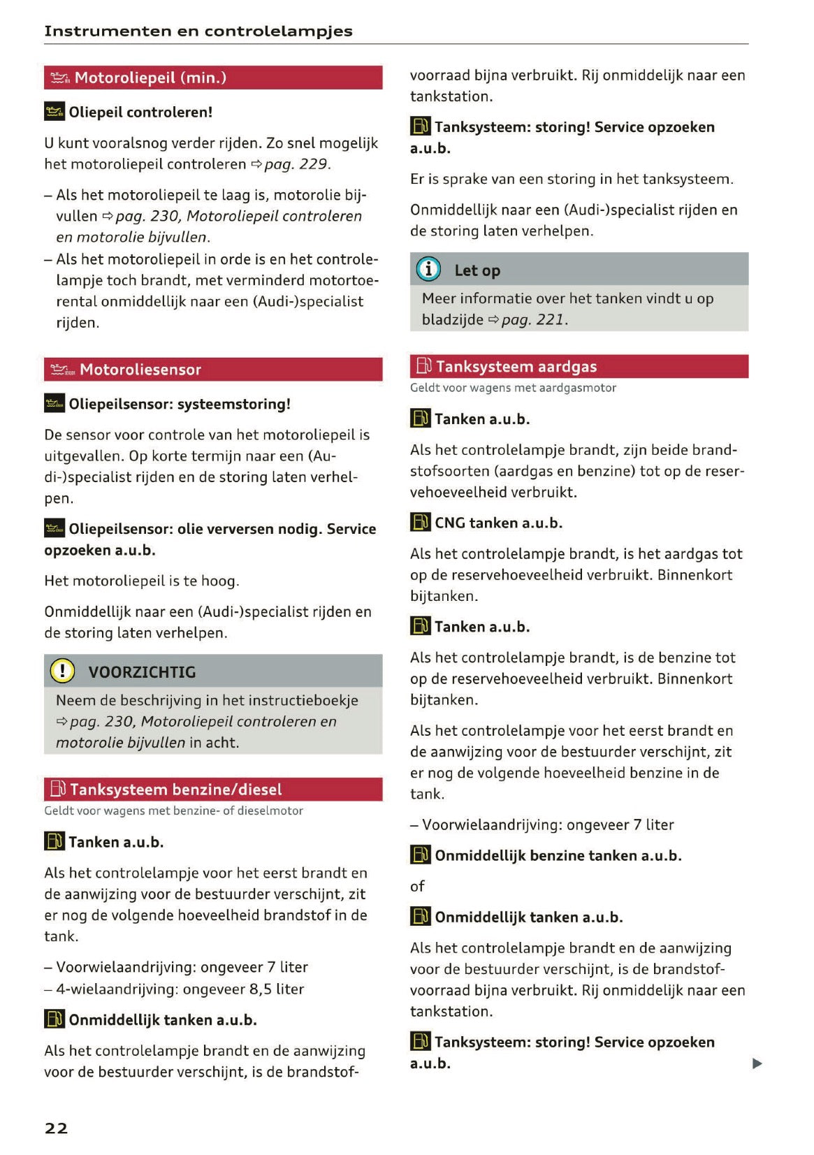 2016 Audi A3/S3 Owner's Manual | Dutch