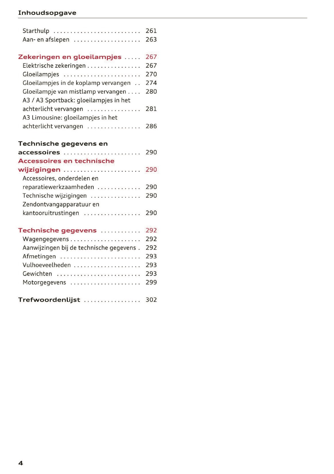 2016 Audi A3/S3 Owner's Manual | Dutch